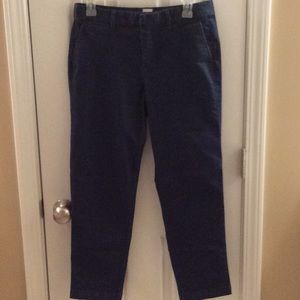 GAP Sz 4 slim city crop dress denim pants dark